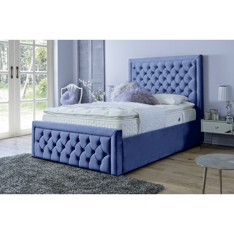 Sille Velvet Blue 3ft Bed